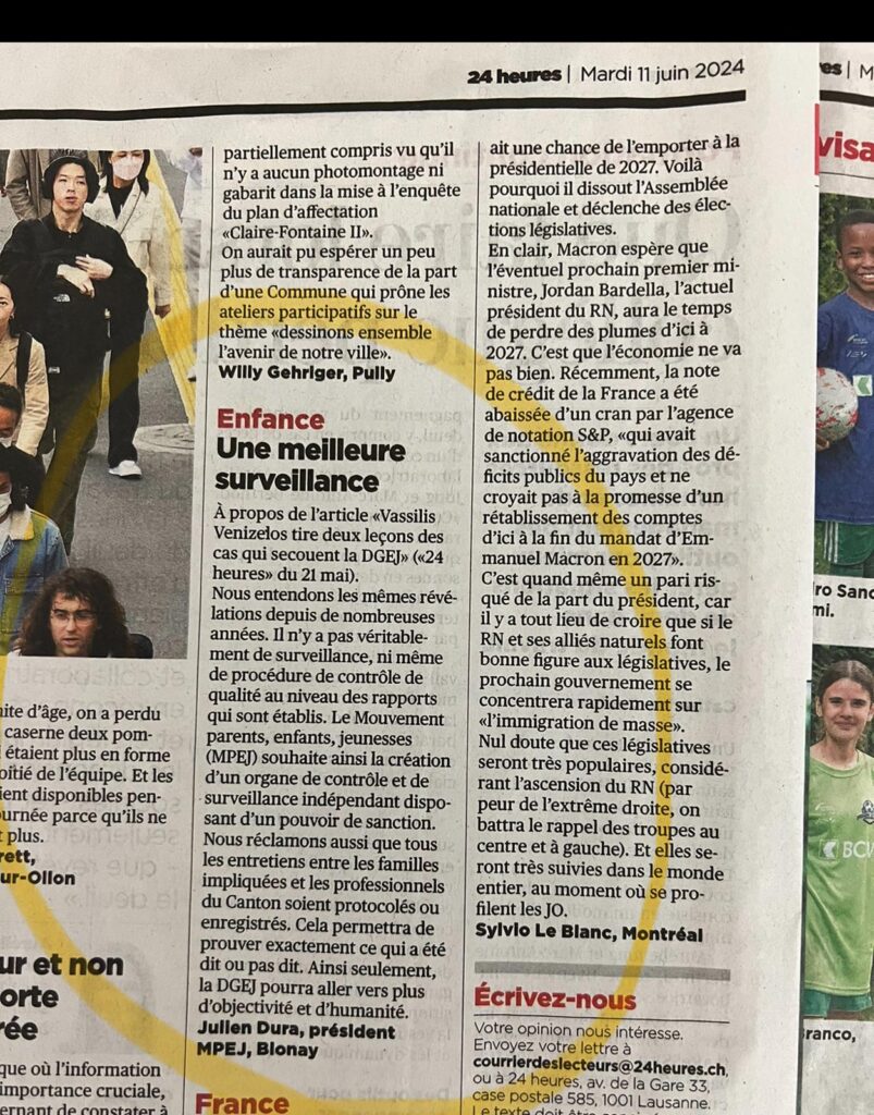 Enfance Une meilleure surveillance