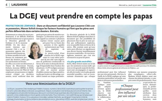 La DGEJ veut prendre en compte les papas