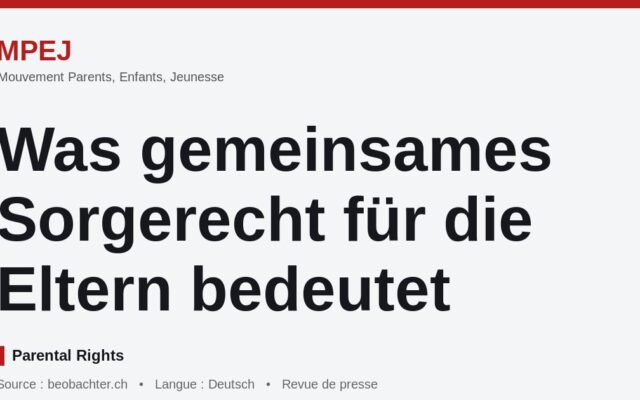 Was gemeinsames Sorgerecht für die Eltern bedeutet