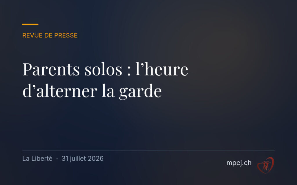 Parents solos : la mi-temps de l’été, l’heure d’alterner la garde